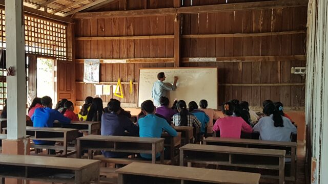 Teaching at Samrong Education Centre 