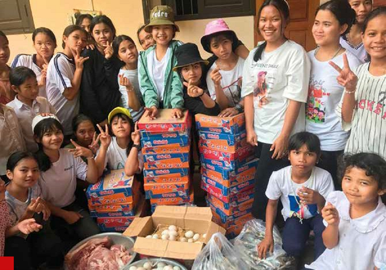Families in the remote villages of Central Vietnam receives food aid from Children of the Mekong