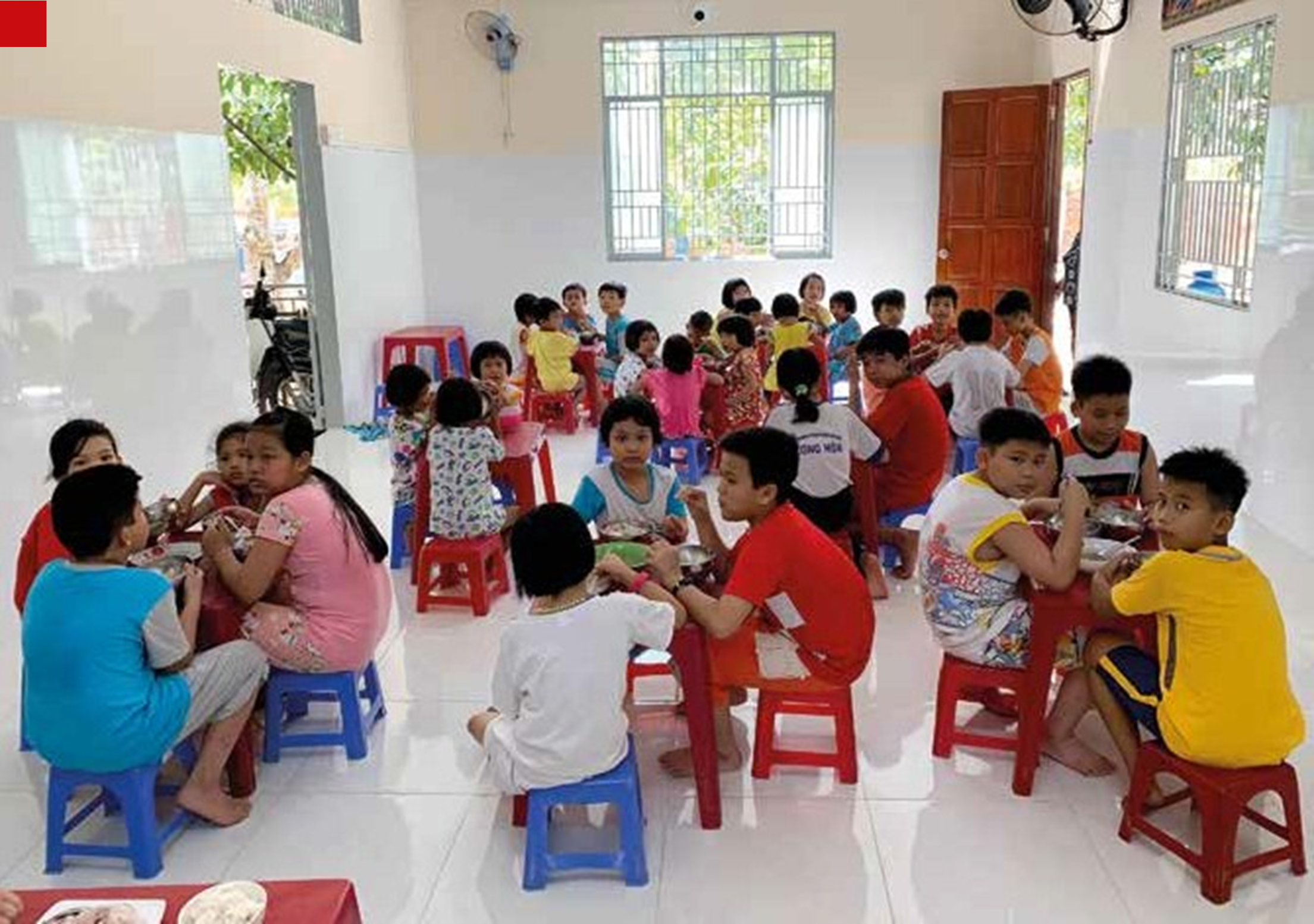 Orphanage in Can Tho, Vietnam reduced meal portions for children as the child sponsorship received decreased during the pandemic