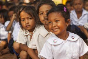 Young girls at the Sisophon Centre, Cambodia