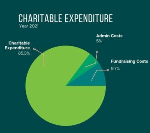 children charity charitable expenditure rate