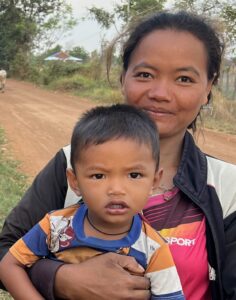 A mother and boy Cambodia 