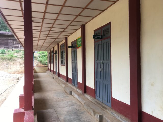 School hallway in Myanmar